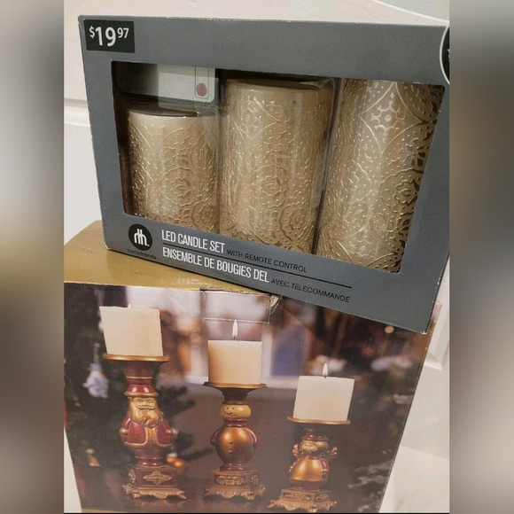 NEW LED 3pk Candles...with remote & Candle holders. - Picture 4 of 4